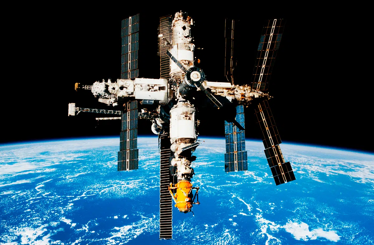 space station earth view