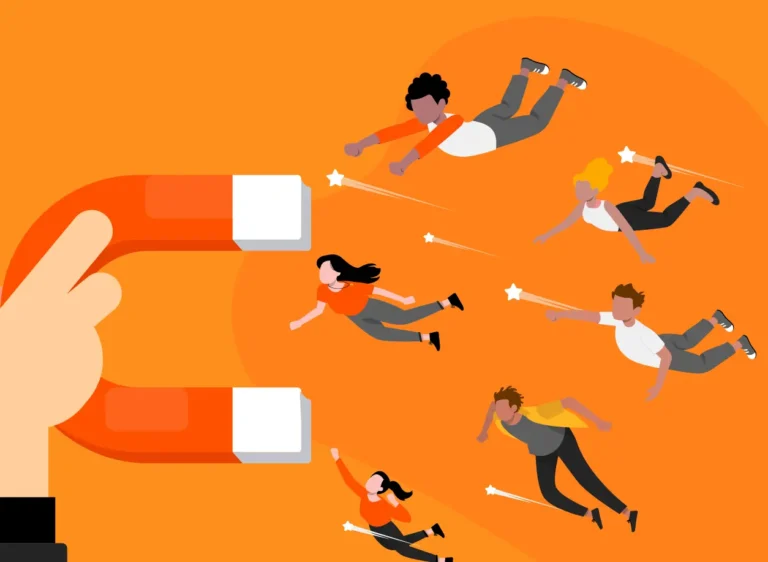 attracting customers illustration